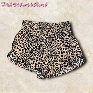 PINK Victoria’s Secret Leopard Print Active Shorts – Size XS